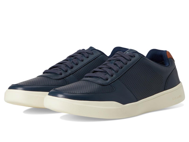 Cole HAAN Mens Grand Crosscourt Modern Perforated Sneaker, Peacoat/British TAN, 9-M US - Image 2